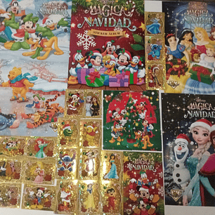 ALBUM MAGICA NAVIDAD DISNEY COMPLETO A PEGAR