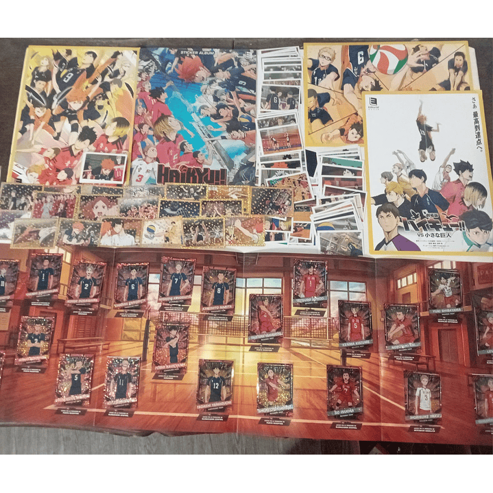 haikyu colección completa para pegar más extras de regalo 2