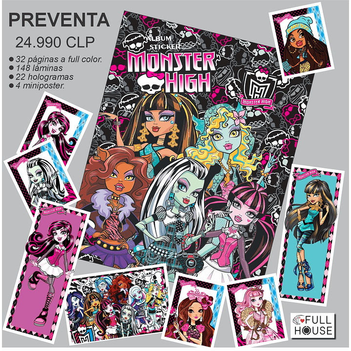 PREVENTA ALBUM MONSTER HIGH 1