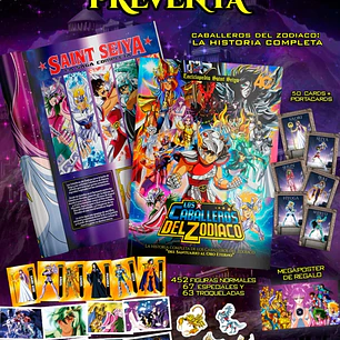 PREVENTA ALBUM CABALLEROS DEL ZODIACO ENCICLOPEDIA