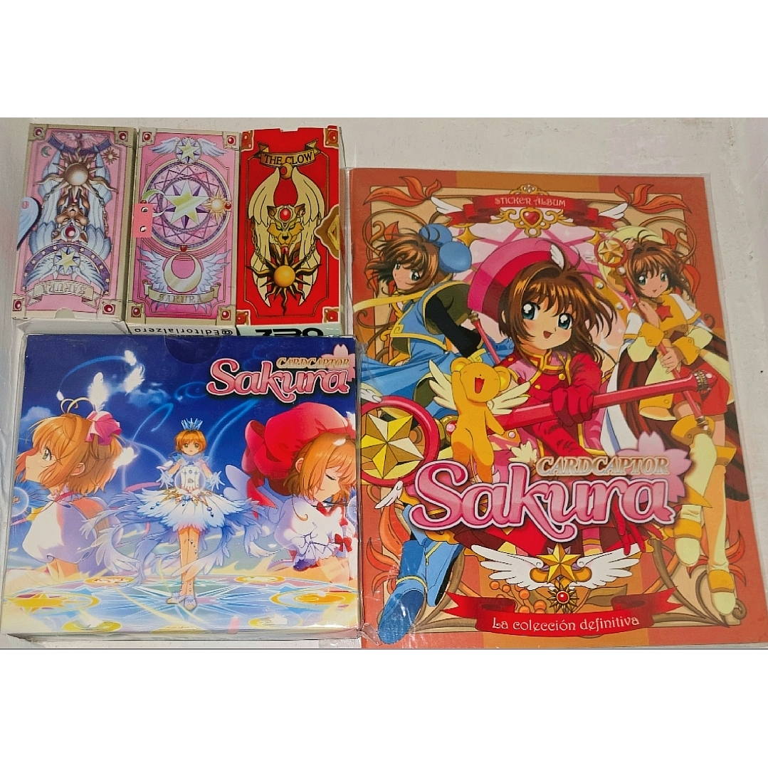 sakura todas las sagas con todas sus laminas a pegar mas todas las cartas clow sakura y clear cards 1