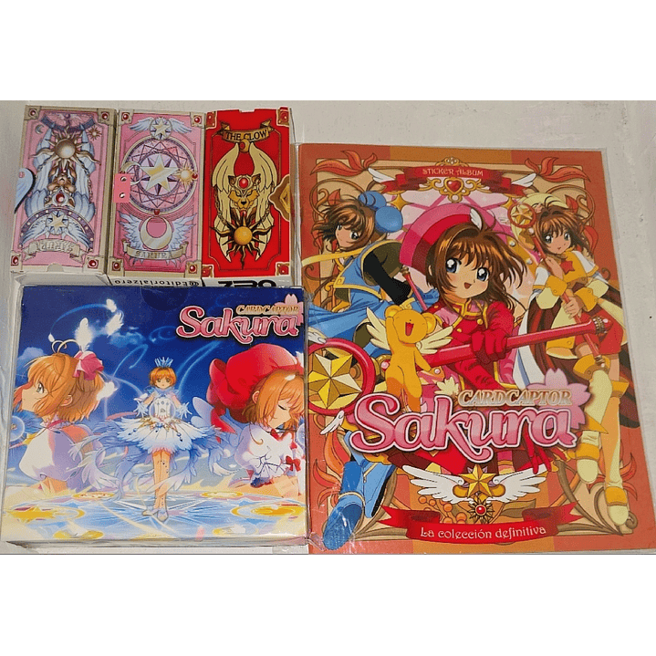 sakura todas las sagas con todas sus laminas a pegar mas todas las cartas clow sakura y clear cards 1