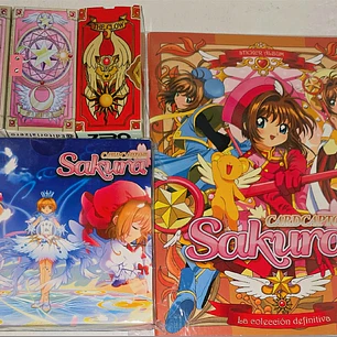 sakura todas las sagas con todas sus laminas a pegar mas todas las cartas clow sakura y clear cards