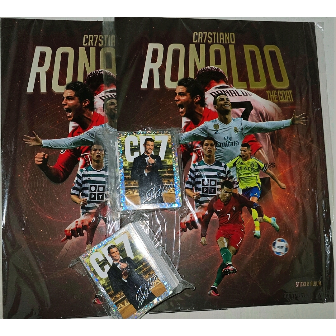 album cristiano ronaldo con todas sus laminas a pegar  1