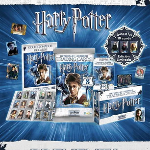 coleccionador trading cards Harry potter mas caja de sobres 