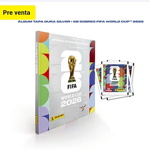 álbum Word cup 2026 panini edición plateada mas 50 sobres