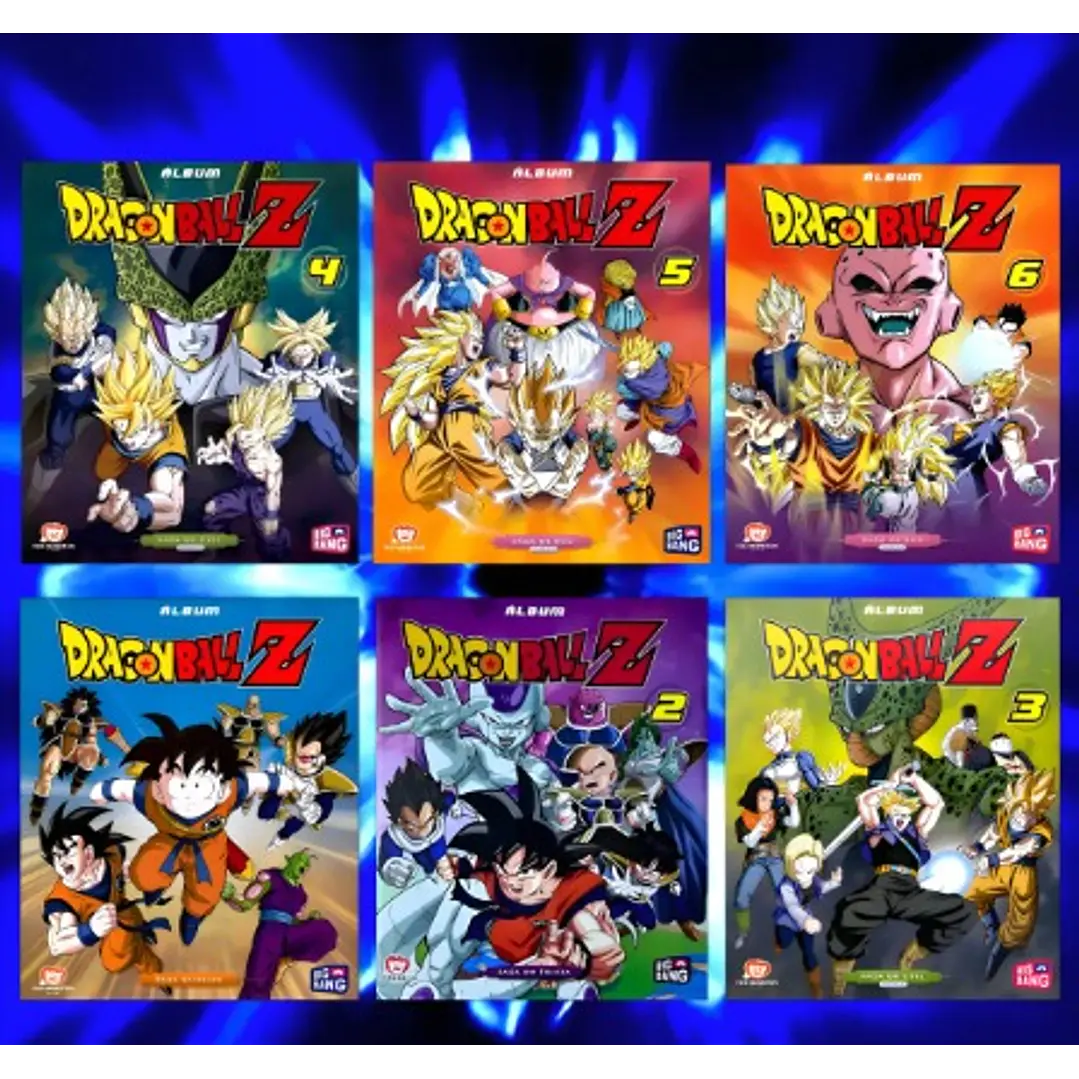 pack álbum tapa dura vacio dragon ball z BigBang (Z1 al Z6 y dragon ball) 1