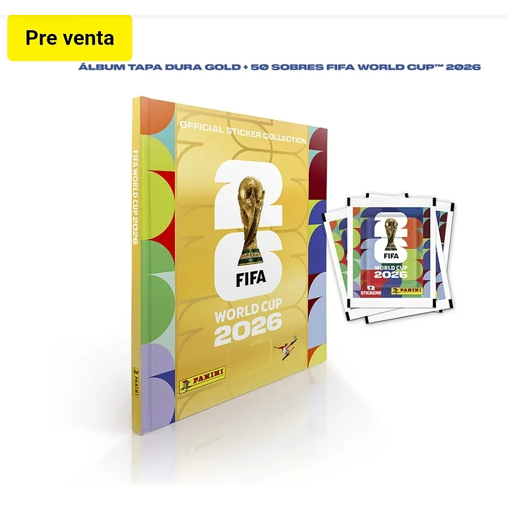 album tapa dura completo a pegar mundial 2026 puede ser culquier color en tapa dura oro plata o clasic 4