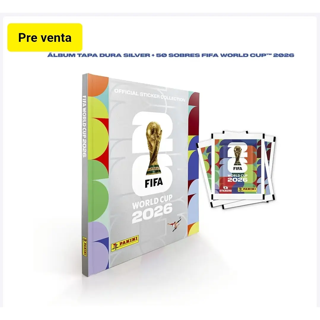album tapa dura completo a pegar mundial 2026 puede ser culquier color en tapa dura oro plata o clasic 5
