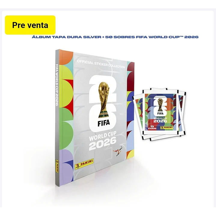 album tapa dura completo a pegar mundial 2026 puede ser culquier color en tapa dura oro plata o clasic 5