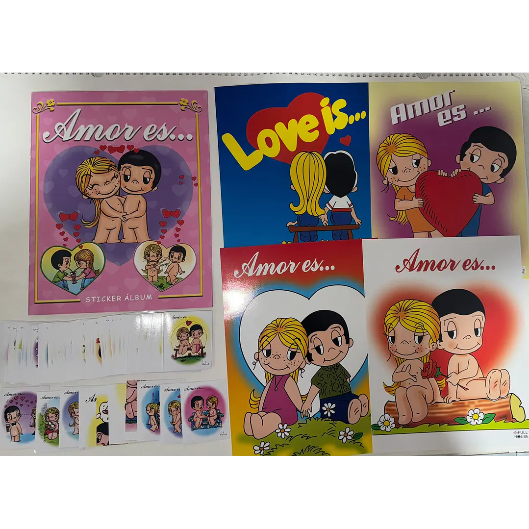 ALBUM AMOR ES COMPLETO A PEGAR  1