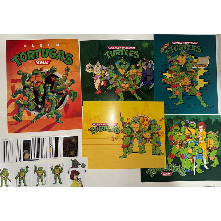 ALBUM TORTUGAS NINJA COMPLETO A PEGAR 1