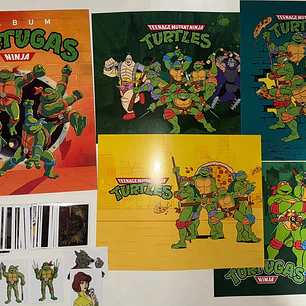 ALBUM TORTUGAS NINJA COMPLETO A PEGAR