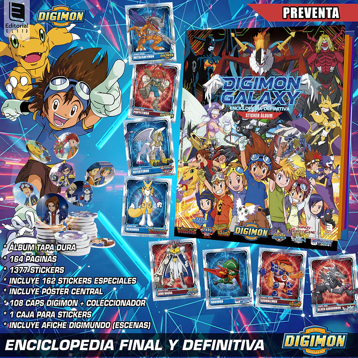 3° RA PREVENTA ALBUM DIGIMON GALAXY (FINES DE AGOSTO) 1
