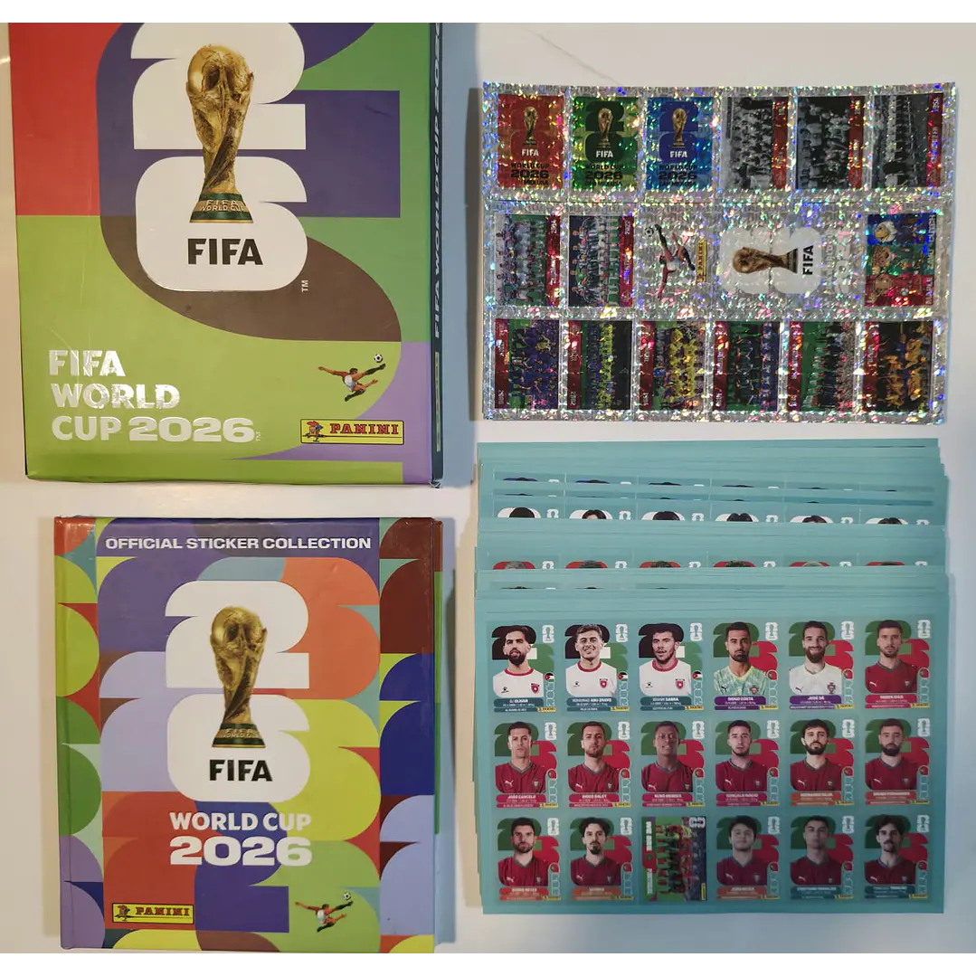 MINI ALBUM FIFA MUNDIAL 2026 COMPLETO A PEGAR PROMO CYBER 1