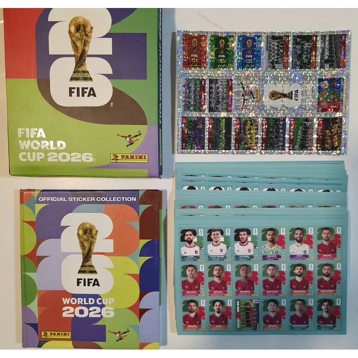 MINI ALBUM FIFA MUNDIAL 2026 COMPLETO A PEGAR PROMO CYBER 1