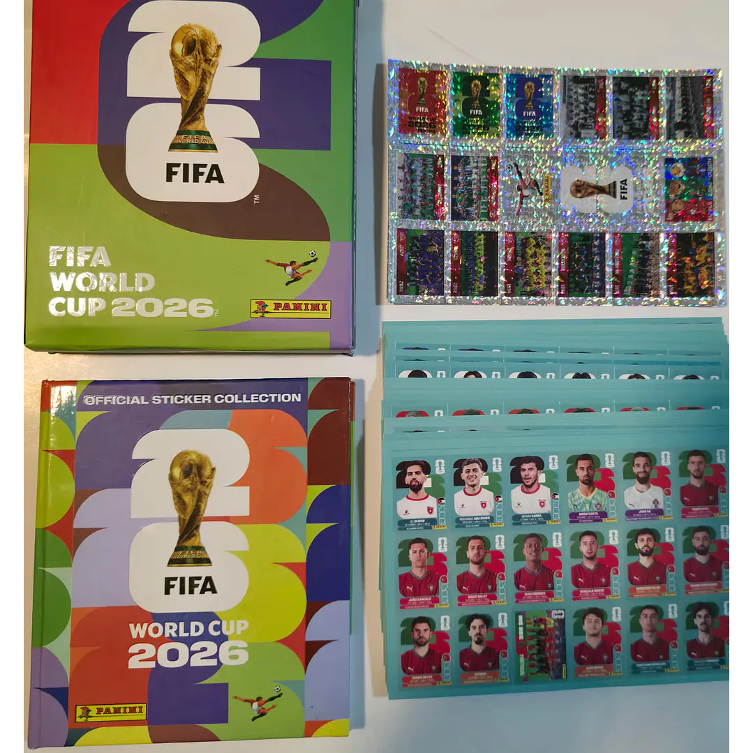 MINI ALBUM FIFA MUNDIAL 2026 COMPLETO A PEGAR PROMO CYBER 2