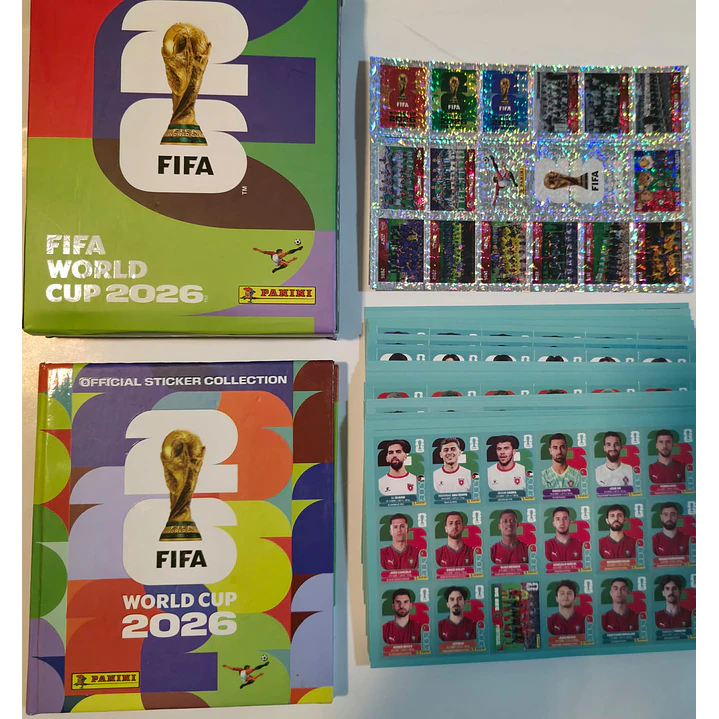 MINI ALBUM FIFA MUNDIAL 2026 COMPLETO A PEGAR PROMO CYBER 2