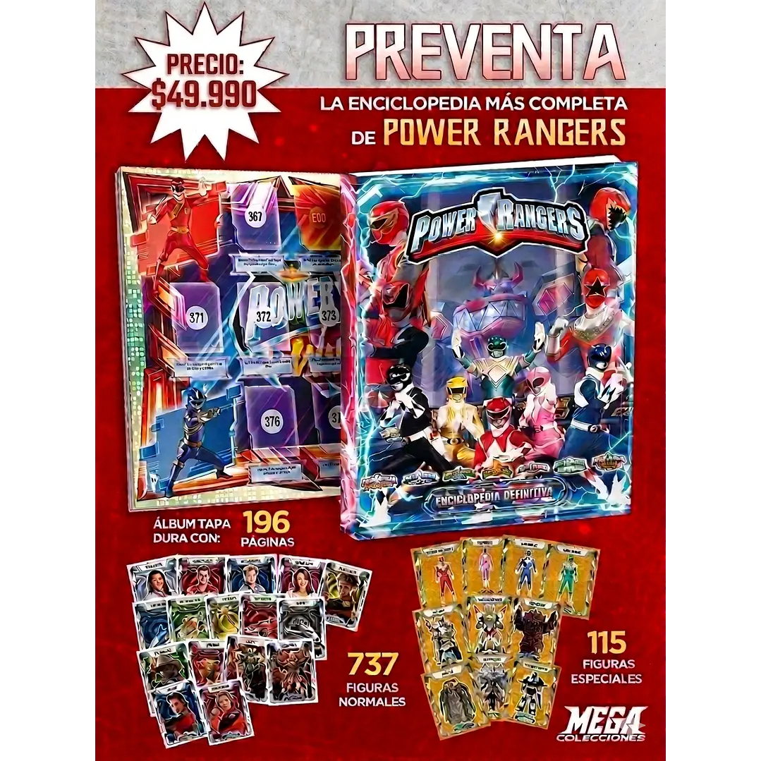 PREVENTA ENCICLOPEDIA POWER RANGERS (FINALES DE OCTUBRE) 1