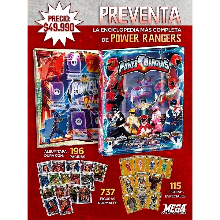 PREVENTA ENCICLOPEDIA POWER RANGERS (FINALES DE OCTUBRE) 1