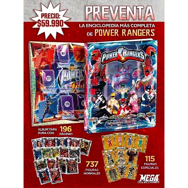 PREVENTA ENCICLOPEDIA POWER RANGERS (FINALES DE SEPTIEMBRE) 1
