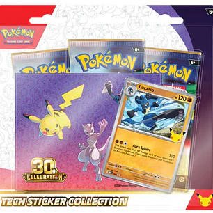 TECH STICKER COLLECTION Lucario 30° Aniversario INGLES[PREVENTA-16/09]