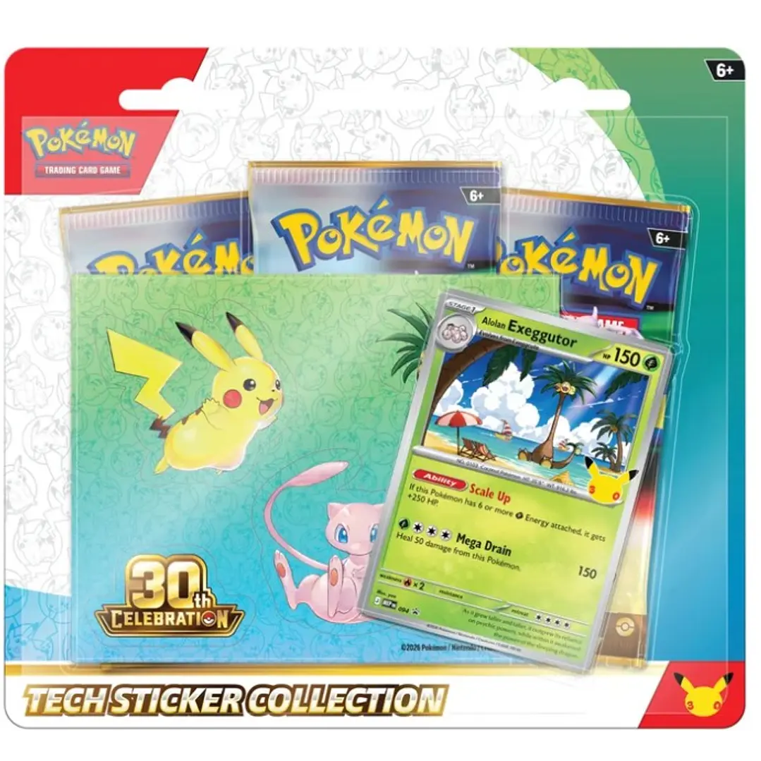 30th Celebration Tech Sticker Collection - Alolan Exeggutor PREVENTA 16/09/26 1