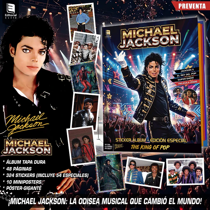 ALBUM MICHAEL JACKSON TAPA DURA COLECCION PREMIUM 1