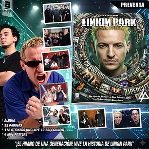 ALBUM LINKIN PARK COLECCION COMPLETA PARA PEGAR EN PRE VENTA 