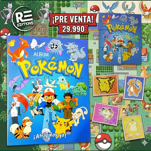 PRE VENTA POKEMON 1 REEDICCION VERSION NORMAL COMPLETO A PEGAR