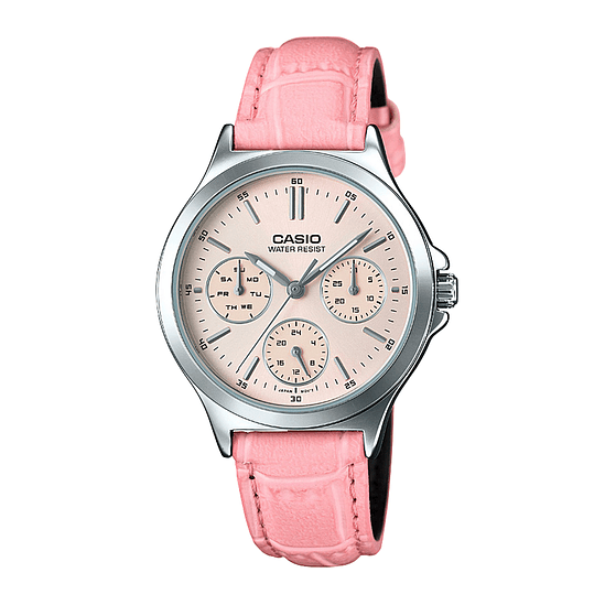 Reloj Fashion Casio Ltp-v300l-4audf Pulso Cuero Para Mujer 1