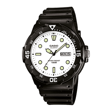 Reloj Pulsera Casio Mrw-200h-7e Con Correa De Resina Color Negro - Fondo Blanco 1
