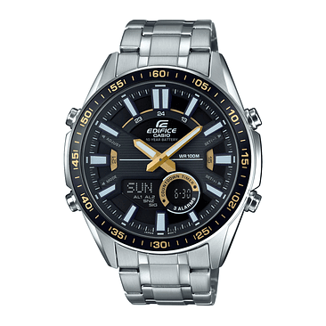 Reloj Casio Hombre Edifice Efv-c100d-1bvdf Plateado De Acero Inoxidable 1