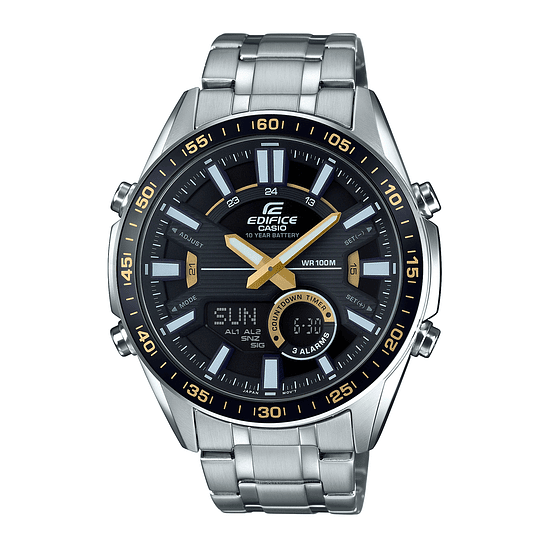 Reloj Casio Hombre Edifice Efv-c100d-1bvdf Plateado De Acero Inoxidable 1