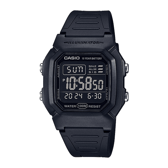 Reloj Digital Casio Unisex W-800H-1B 1