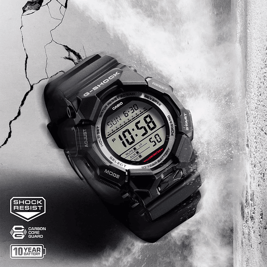 Reloj G-shock Gd-010-1d Carbono/resina Hombre Negro 7