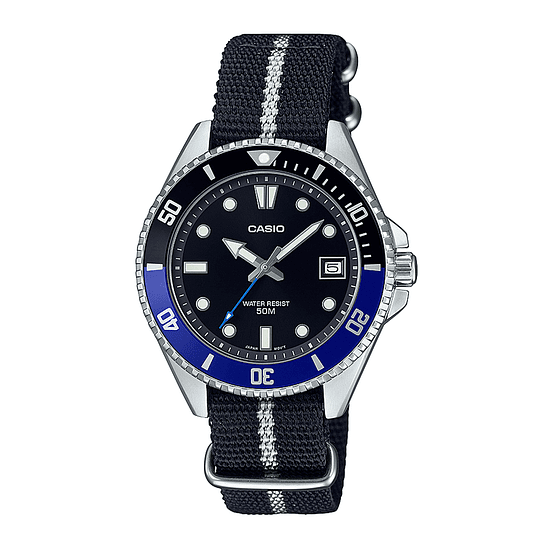 Reloj Casio Mdv-10c-1a2 Acero Hombre Plateado 1