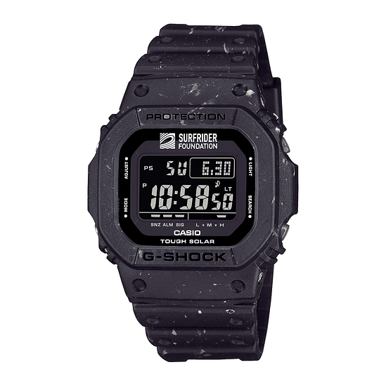 Reloj Unisex Casio G-5600srf-1dr G-shock Correa Ne Fondo Negro 1