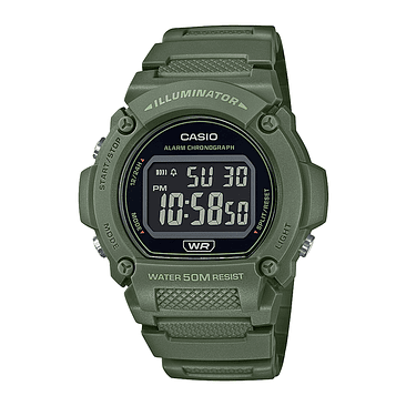 Reloj Digital Casio Unisex W-219HC-3BV 1