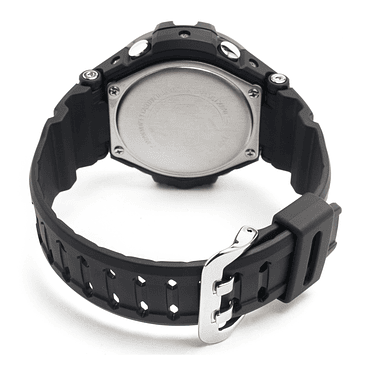 Reloj Pulsera Casio Ga-1000 Con Correa De Resina Color Naranja - Fondo Negro 3