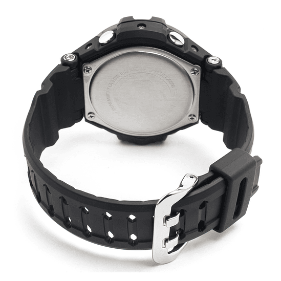 Reloj Pulsera Casio Ga-1000 Con Correa De Resina Color Naranja - Fondo Negro 3