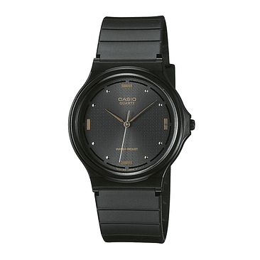 Reloj Unisex Casio Mq-76-1a Negro Análogo / Color De La Correa Resina 1