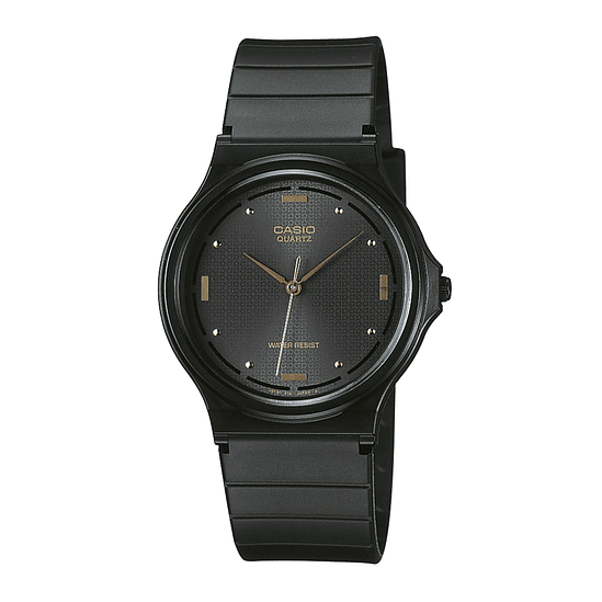 Reloj Unisex Casio Mq-76-1a Negro Análogo / Color De La Correa Resina 1