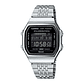 Reloj Unisex Casio Bluetooth Abl-100we-1bdf Vintage Correa Plateado Bisel Plateado Fondo Negro - Miniatura 1
