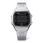 Reloj Unisex Casio Bluetooth Abl-100we-1bdf Vintage Correa Plateado Bisel Plateado Fondo Negro - Miniatura 2