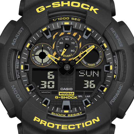 Reloj G-shock Ga-100cy-1a Resina Hombre Negro 3