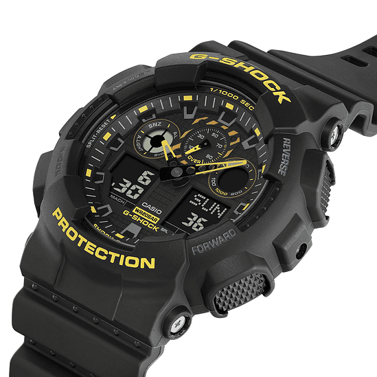 Reloj G-shock Ga-100cy-1a Resina Hombre Negro 4
