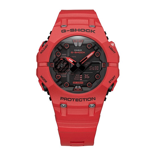 Reloj Casio G-shock Ga-b001-4adr Color De La Correa Rojo Color Del Bisel Rojo Color Del Fondo Gris 2