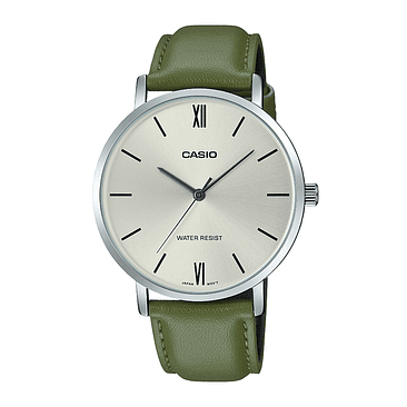 Reloj Hombre Casio Mtp-vt01l-3budf Verde 1