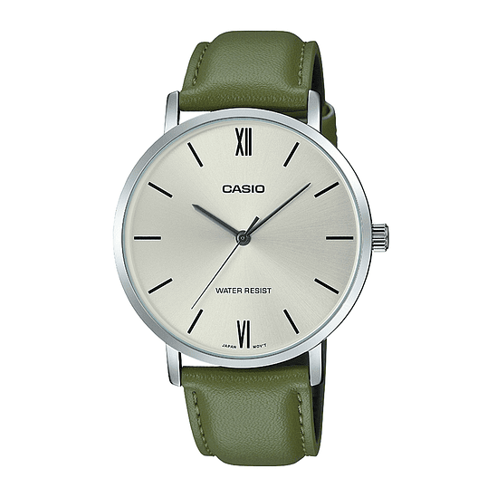 Reloj Hombre Casio Mtp-vt01l-3budf Verde 1